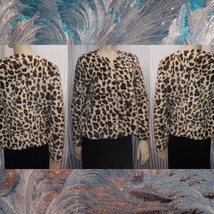 Cotton sweater jacket with gold zipper Silk Lining
